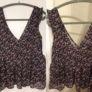 floral blouse xs